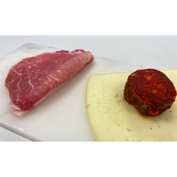 Llibret de llom amb sobrassada