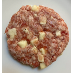 Hamburguesa de porc amb burrata i mozzarella