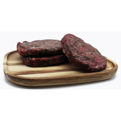 Hamburguesa de vedella amb escalivada