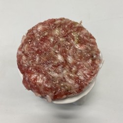 Hamburguesa de porc amb ceba