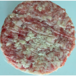 Hamburguesa de porc amb formatge parmessà de 36 mesos