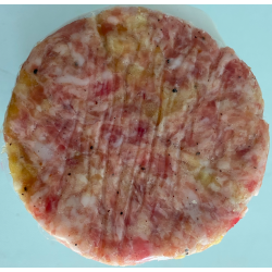 Hamburguesa de porc amb poma